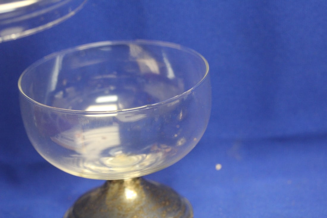 Etched Glass Compote - 3