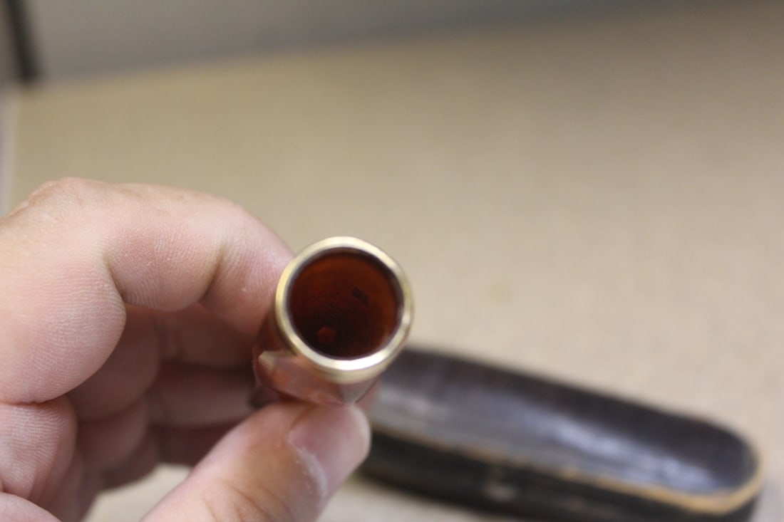 Gold Filled Bakelite Pipe Attachment - 4