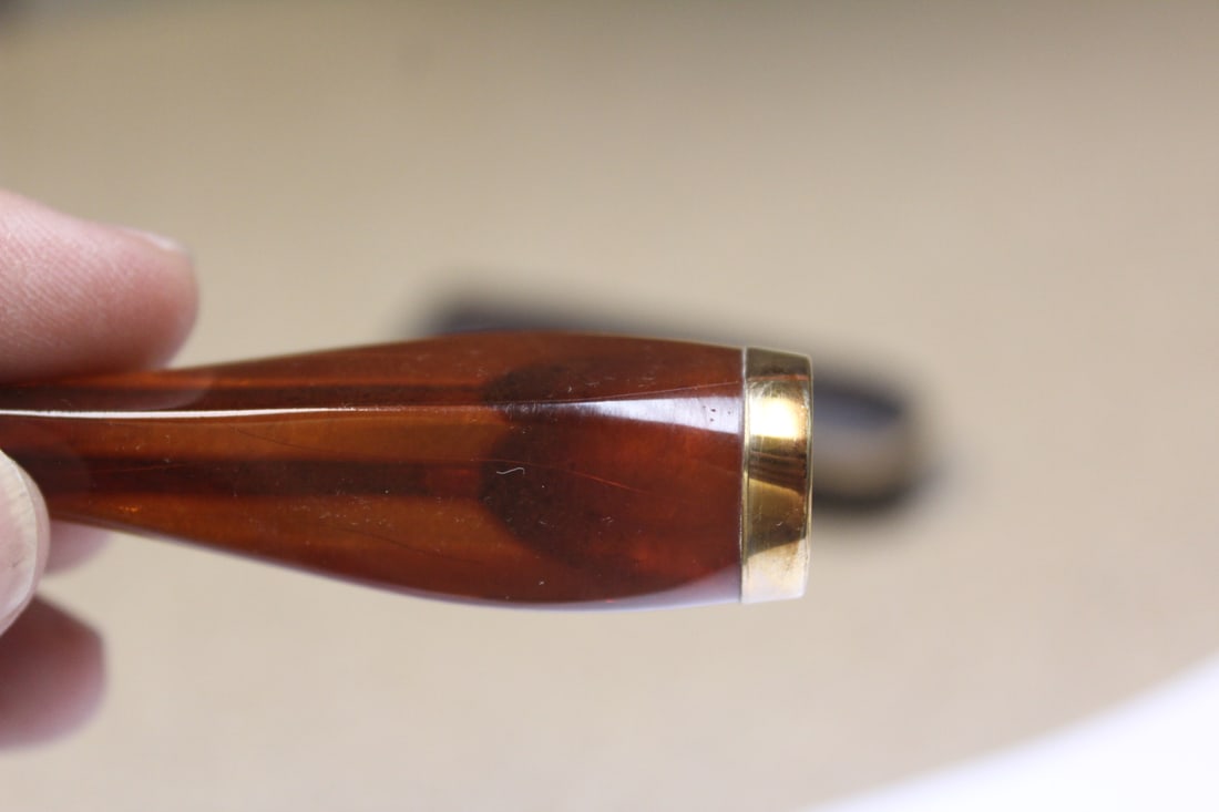Gold Filled Bakelite Pipe Attachment - 6