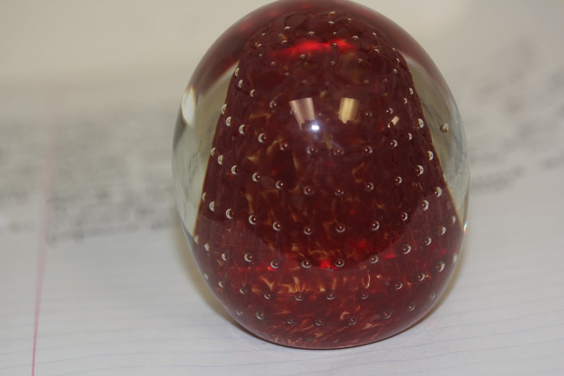 Control Bubble Art Glass Paperweight (1 of 5)