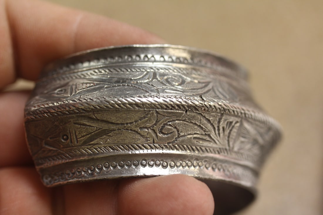 Solid Sterling Hopi Bracelet - 2