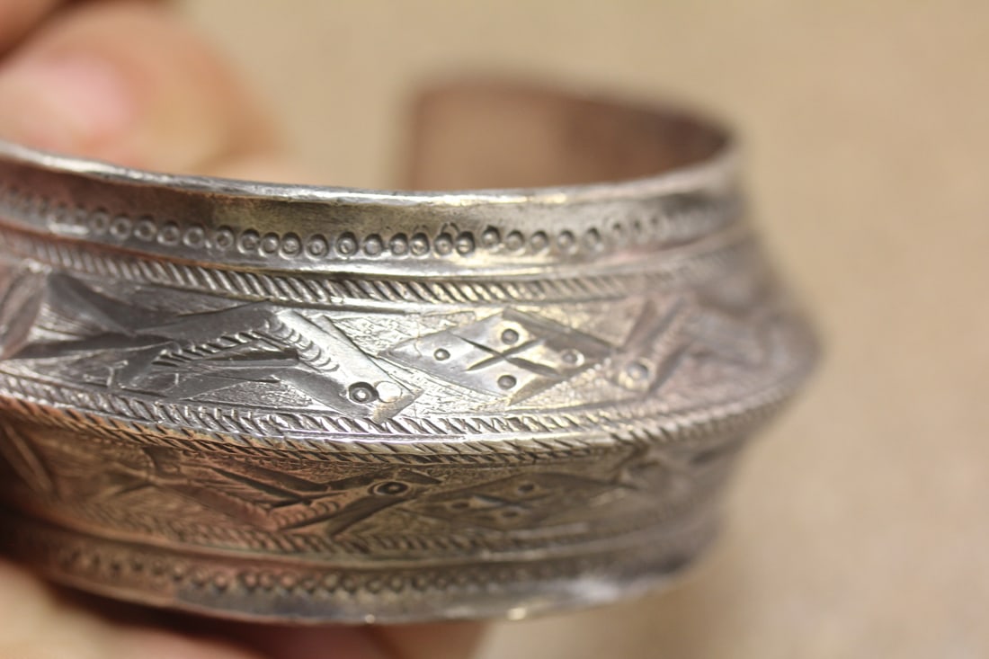 Solid Sterling Hopi Bracelet - 3
