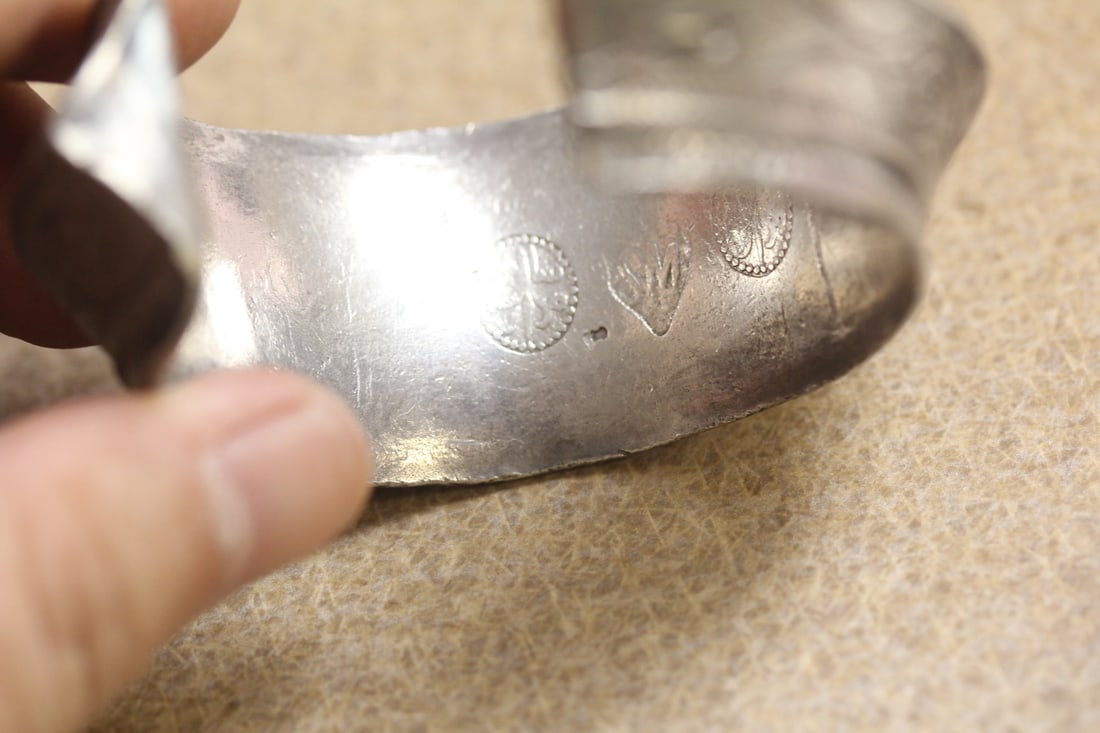 Solid Sterling Hopi Bracelet - 5