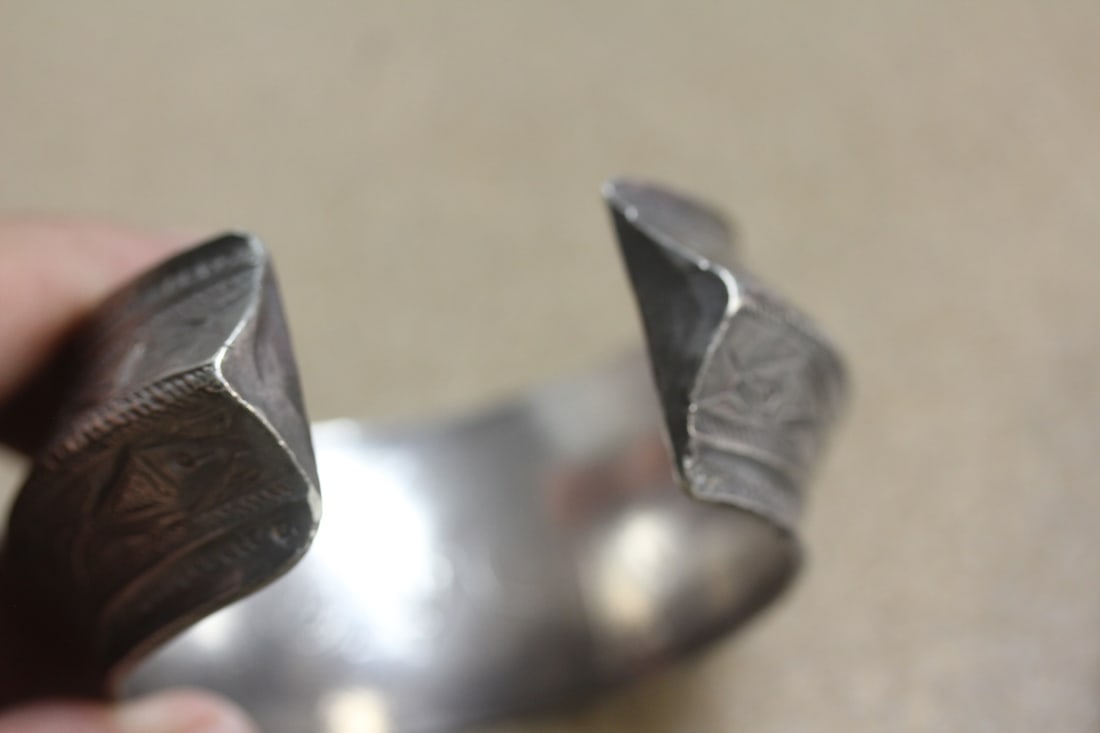 Solid Sterling Hopi Bracelet - 6