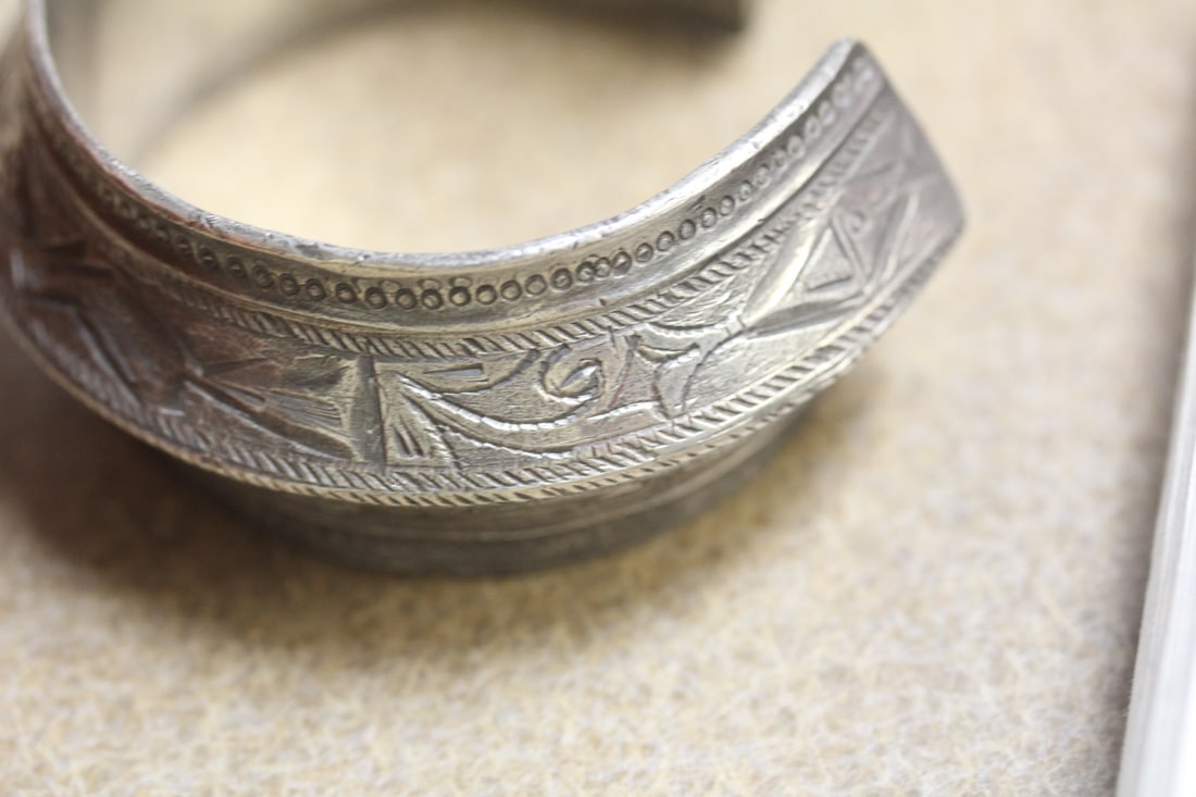 Solid Sterling Hopi Bracelet - 7