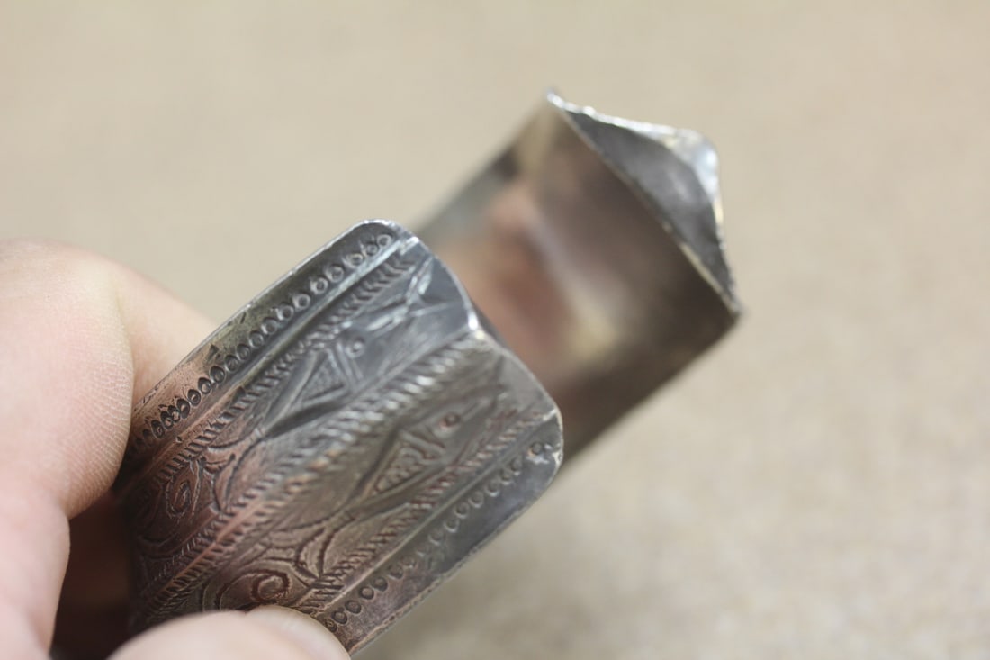 Solid Sterling Hopi Bracelet - 8