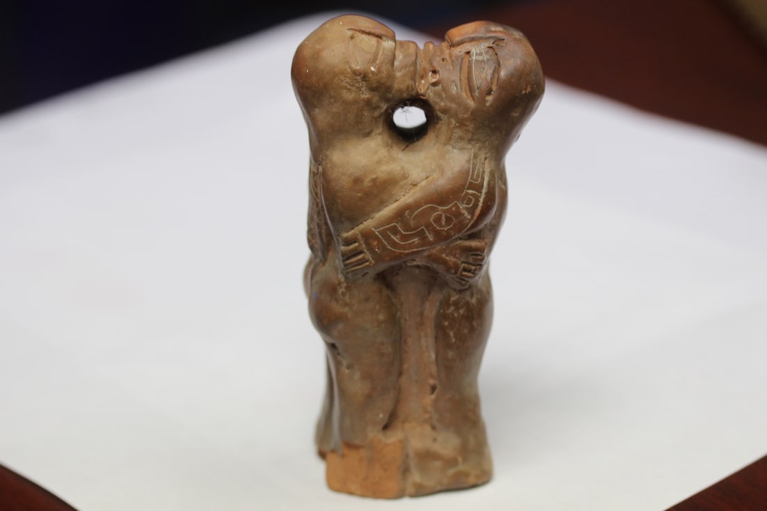 A Precolumbian? Figure: 4 3/4" tall - please note:chips