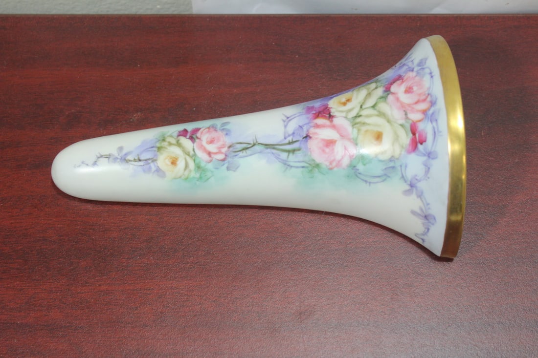 A Turner Hand Painted Wall Pocket: 8 1/8" long