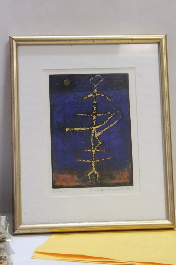 An Acrylic on Paper Painting by Romeike-Wisniewski (1 of 5)