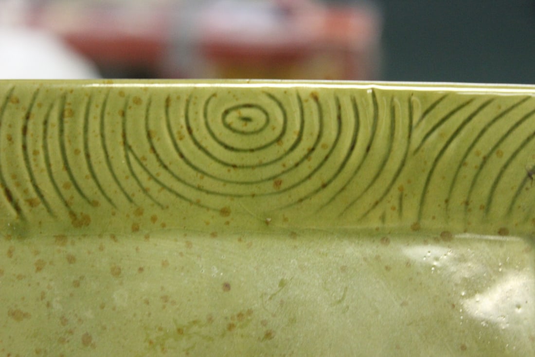 An Art Ceramic Square Plate - 2