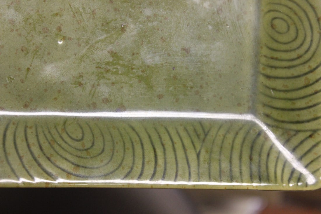 An Art Ceramic Square Plate - 4