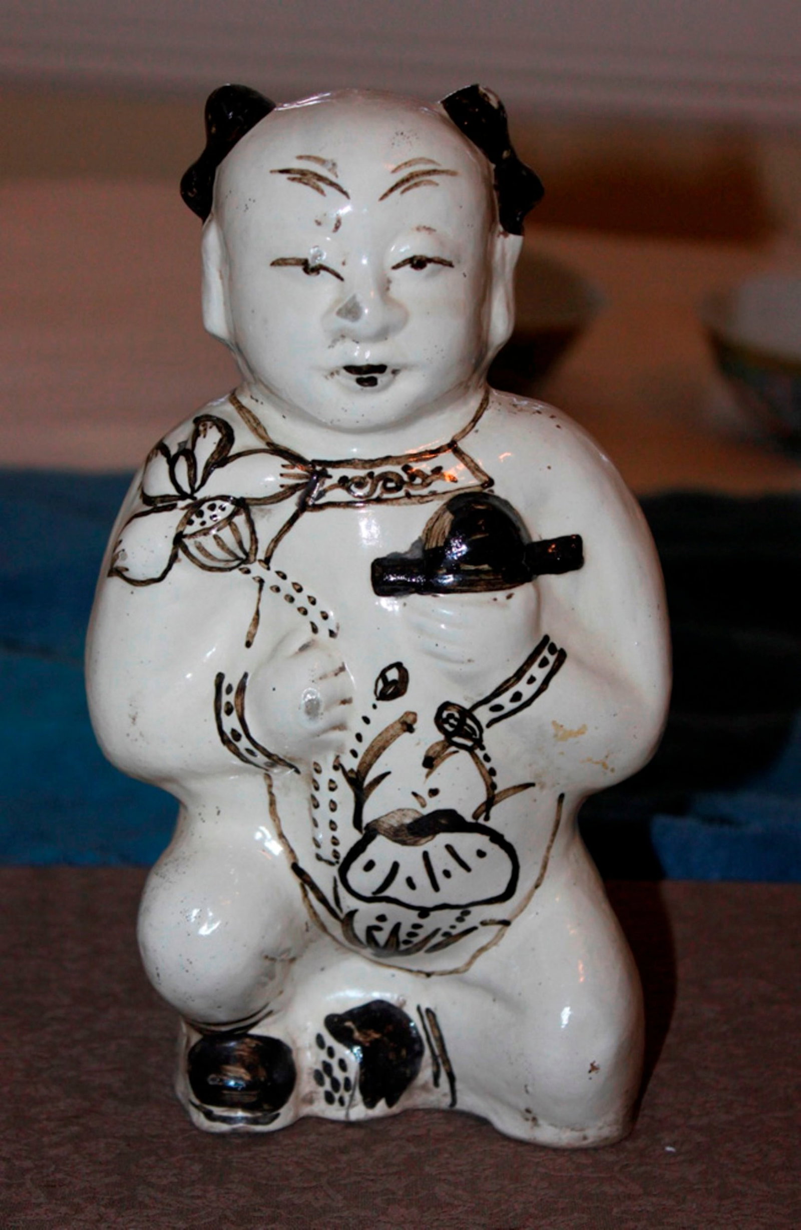 Chinese Song or Sung Style Pottery Boy: 19th century - 1/2" tall.
