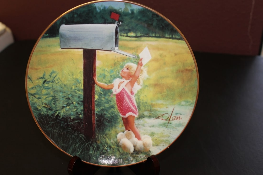 Collectors Plate by Donald Zolan: Boxed with COA - 8 1/2" in diameter