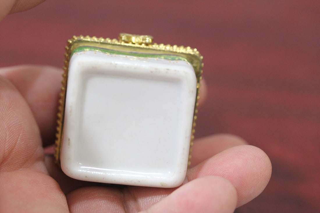 A Ceramic Square From Trinket Box - 3