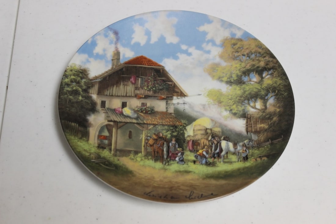 A Collector's Plate "The Blacksmith" (1 of 4)