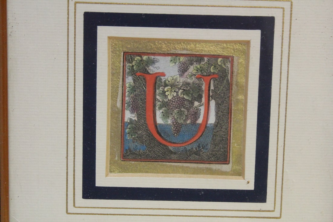 A Framed Letter "U" Calligraphy? - 2