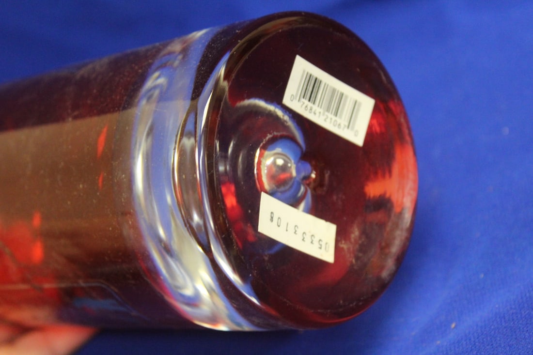 A Ruby Red Artglass Decanter - 6