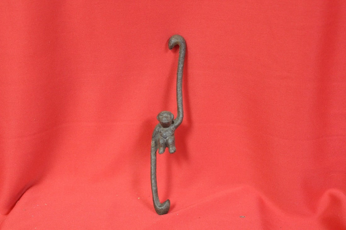 A Cast Iron Monkey: 7 3/4" tall