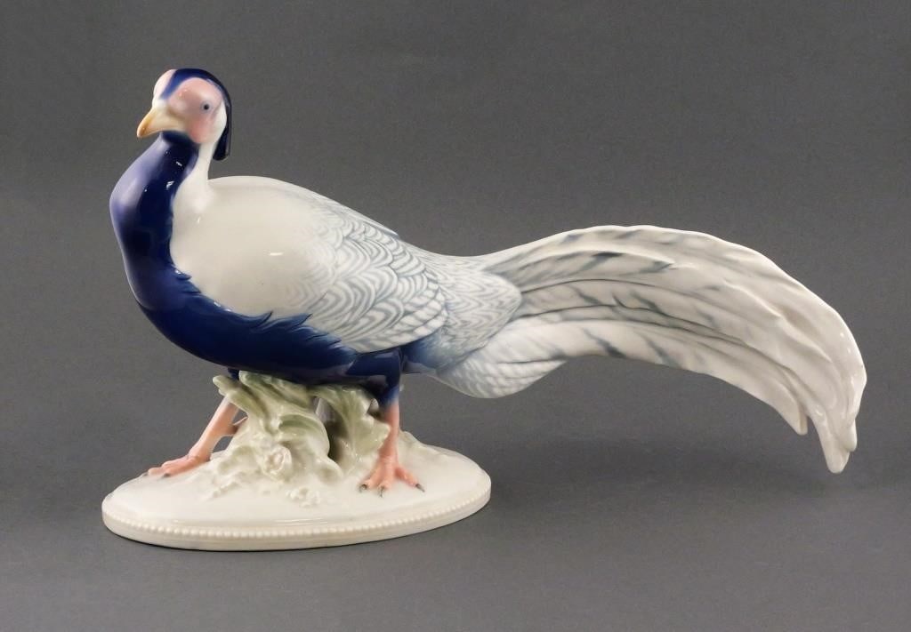 Vintage Porcelain Pheasant Figurine (1 of 4)