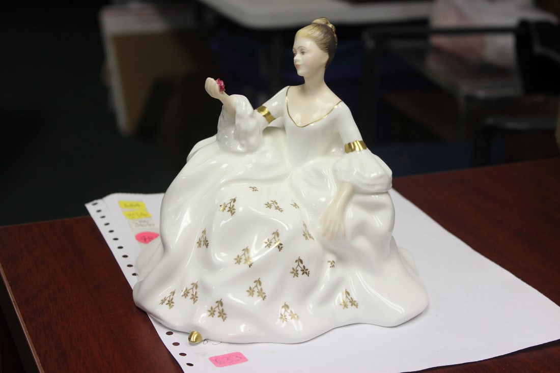 A Royal Doulton Figurine - "My Love": 7 inches tall