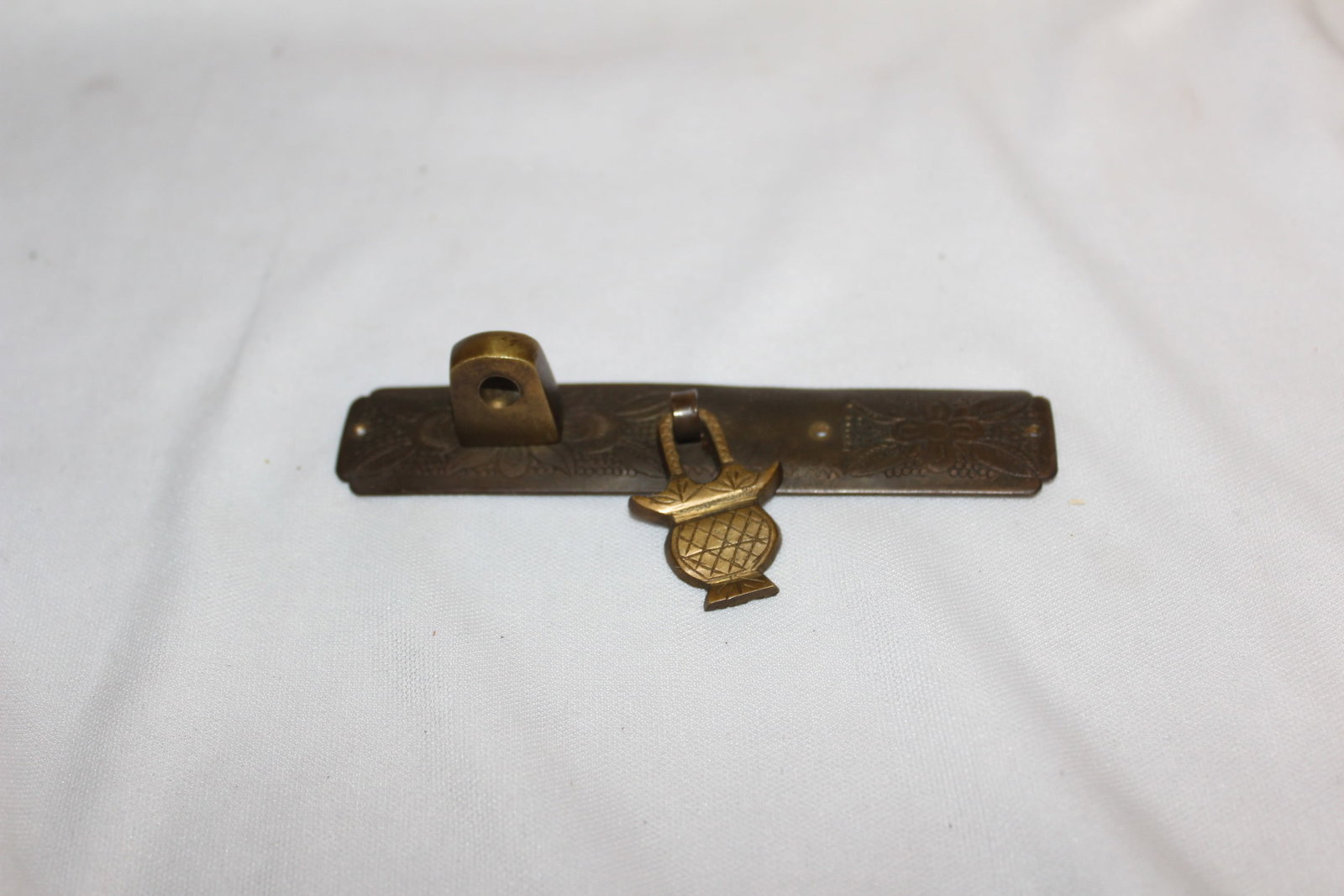 Antique Chinese Half of a Door Enclosure Hardware: as shown