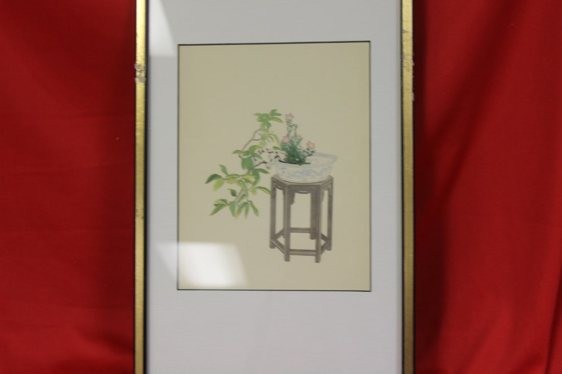 A Japanese Print: measures : 13 1/4" x 8 1/2"