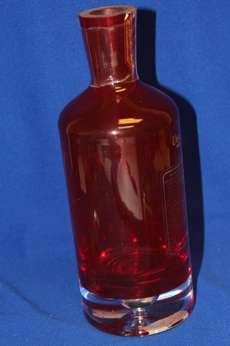 A Ruby Red Artglass Decanter - 7