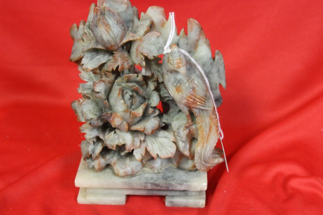 A Soapstone: vintage - mid 20th century - 5 3/4" tall