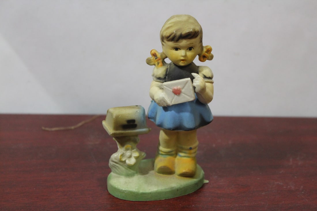 A Vintage Plastic Figrurine: made in Hong Kong - 4 1/2" tall