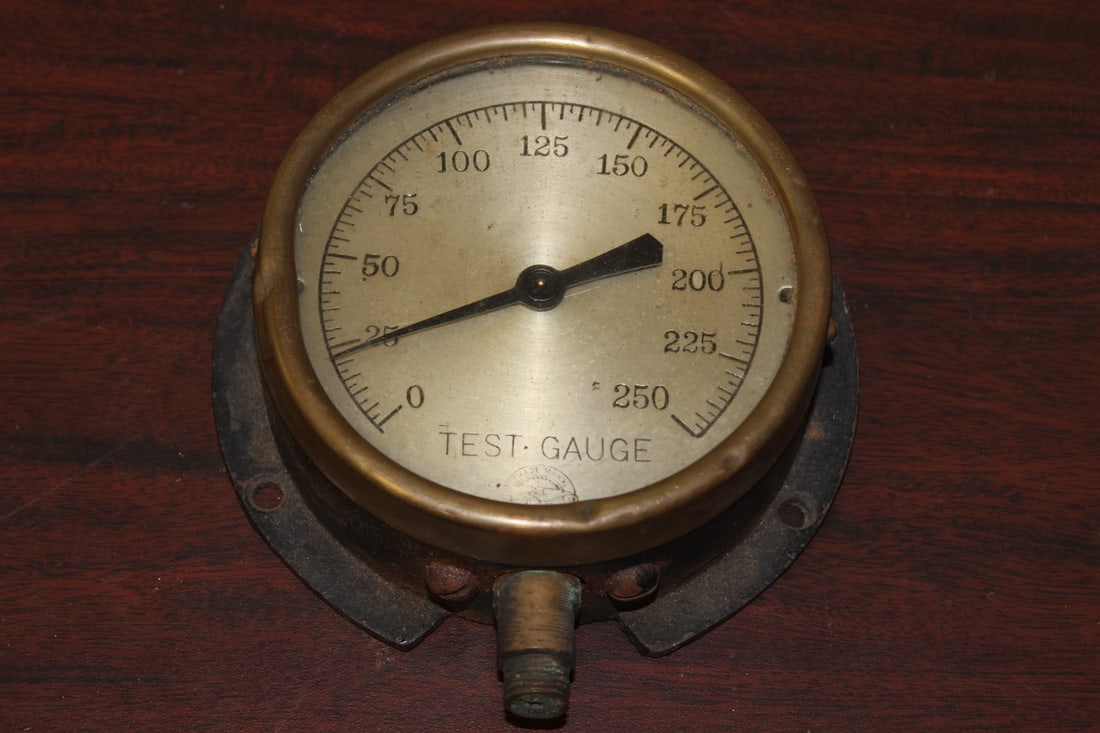 A Test-Gauge Gauge: Vintage/Antique - most likely from the 1920's - top diameter 5 3/4"