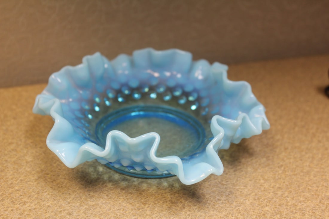 Blue Foliated Bowl (1 of 4)