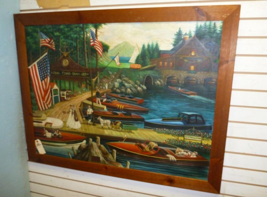 FRAMED O/C "VICTORIA ELIZAB GRACE COVE" SGND G. TIMBER (1 of 4)