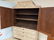 19TH C. CONTINENTAL PTD. LINEN PRESS 7'8"H 63"WX21"D - 2