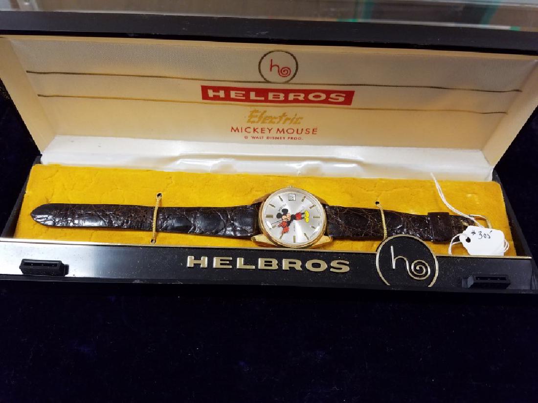 HELBROS MICKEY MOUSE WRIST WATCH: HELBROS MICKEY MOUSE WRIST WATCH