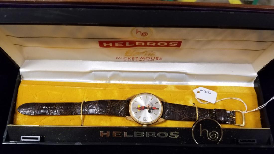 HELBROS MICKEY MOUSE WRIST WATCH: HELBROS MICKEY MOUSE WRIST WATCH