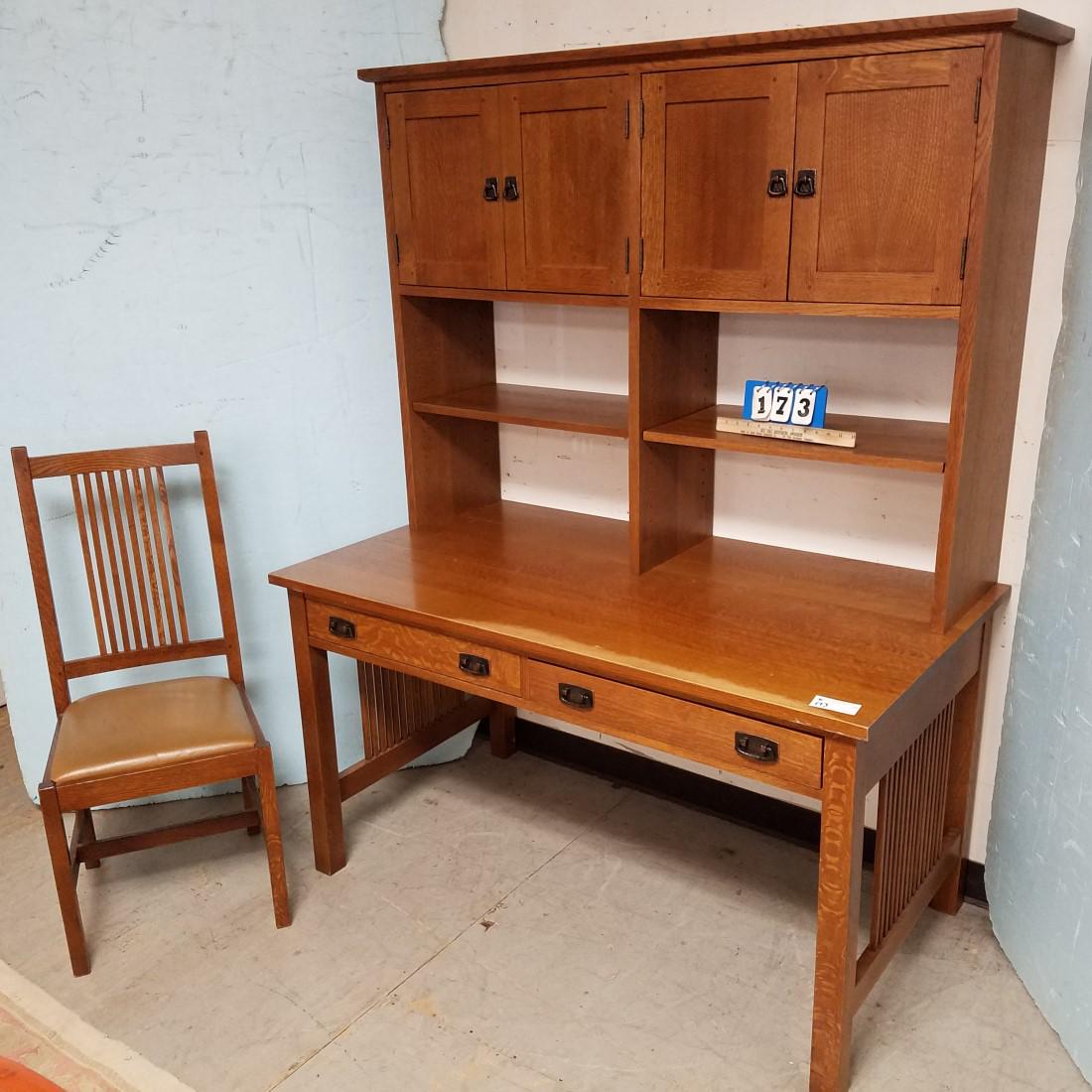 Mission Style Oak L J G Stickley Secretary Desk 70 H Jun 01