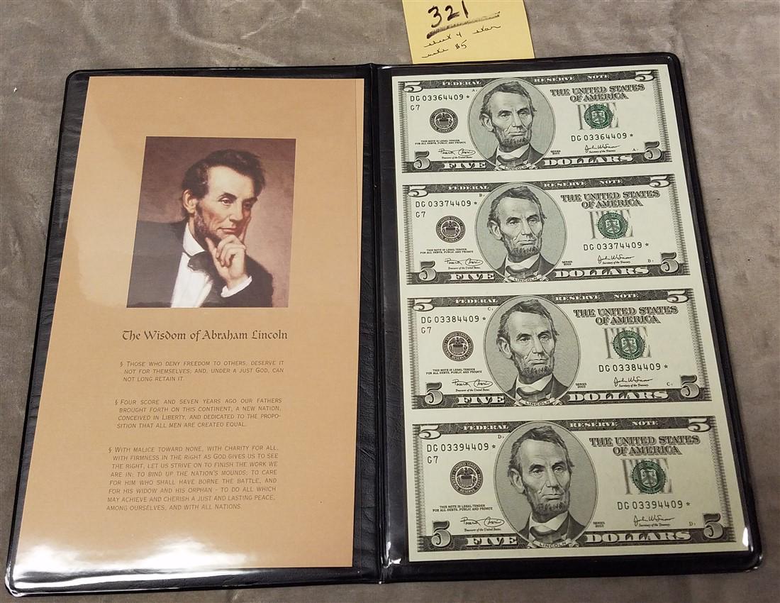 SHEET 4- STAR NOTE $5 (1 of 2)