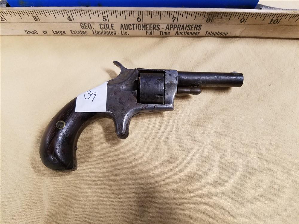 Hopkins & Allen Blue Jacket No1 N.Y. - Pat Mar 28 1871: Hopkins & Allen Blue Jacket No1 N.Y. - Pat Mar 28 1871 - 7 Shot Revolver - .22cal - 2.25"bbl - Bird Eye Butt - SN 2060 - Transfer Is Required, Anywhere Outside Of NY Is FFL to FFL Only