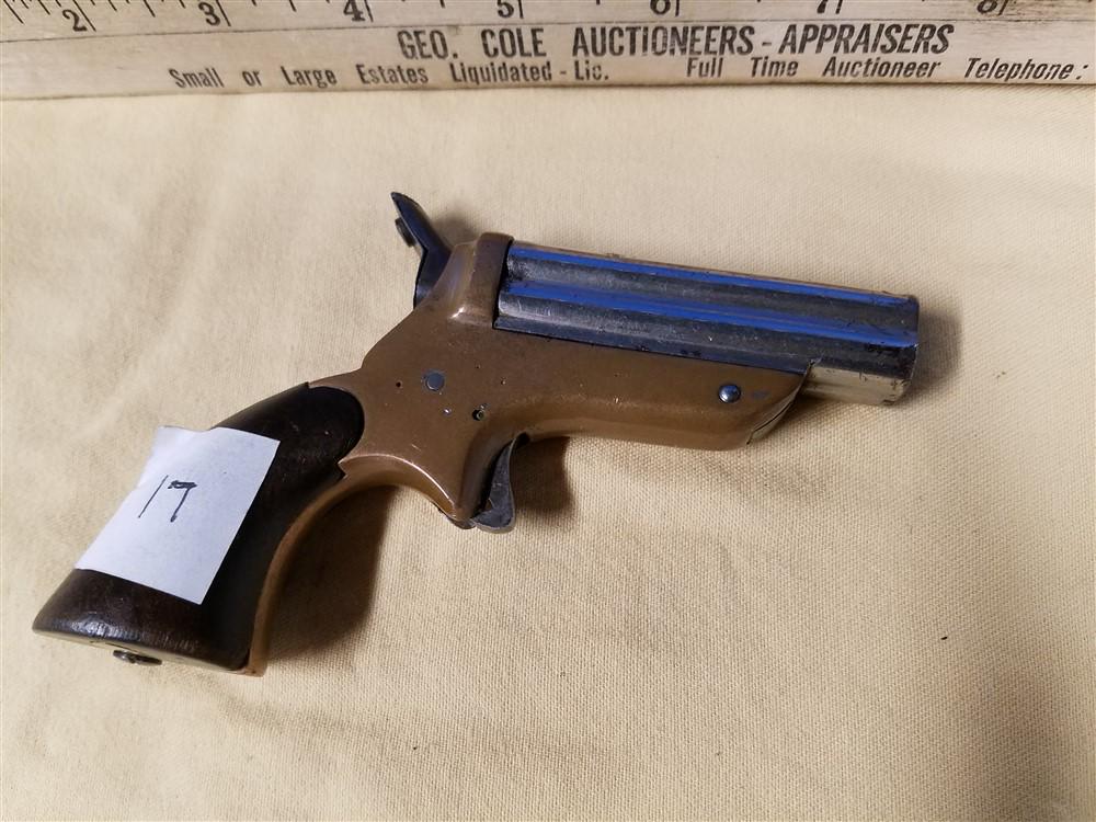 C Sharps 4 bbl Slide Open - Patent 1859 - .22 cal -: C Sharps 4 bbl Slide Open - Patent 1859 - .22 cal - 2.5"bbl - SN 2545 - Rotating Striker Fires One bbl At a Time - Transfer Is Required, Anywhere Outside Of NY Is FFL to FFL Only
