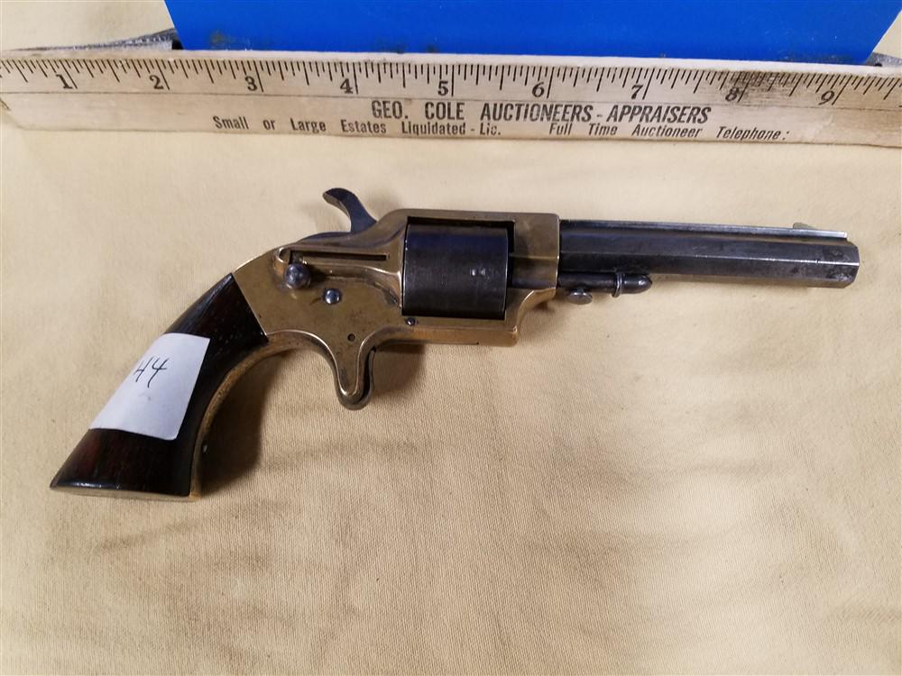 Merwin & Bray Firearms Co NY Plants Patent Cup Fire: Merwin & Bray Firearms Co NY Plants Patent Cup Fire Revolver - July 21, 1863 - 5 Shot Revolver - .32cal - 3 7/8" Octagonal bbl - Spur Trigger - SN 4649 - Transfer Is Required, Anywhere Outside Of NY I