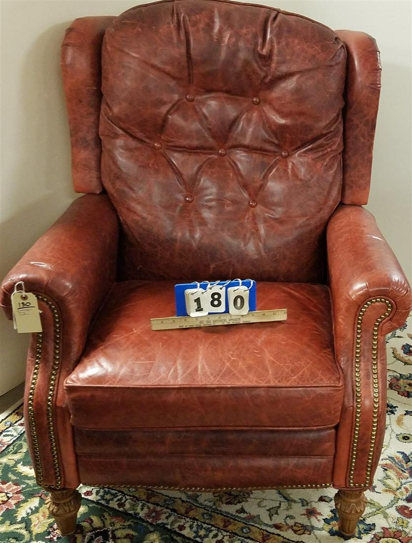 BRADINGTON YOUNG LEATHER RECLINER: BRADINGTON YOUNG LEATHER RECLINER