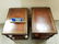 PR. 3 TIER MAHOG. LEATHER TOP 1 DRAWER END STANDS, 24"H - 2