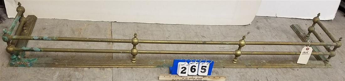 BRASS FIRE FENDER 7"H X 5'L: BRASS FIRE FENDER 7"H X 5'L