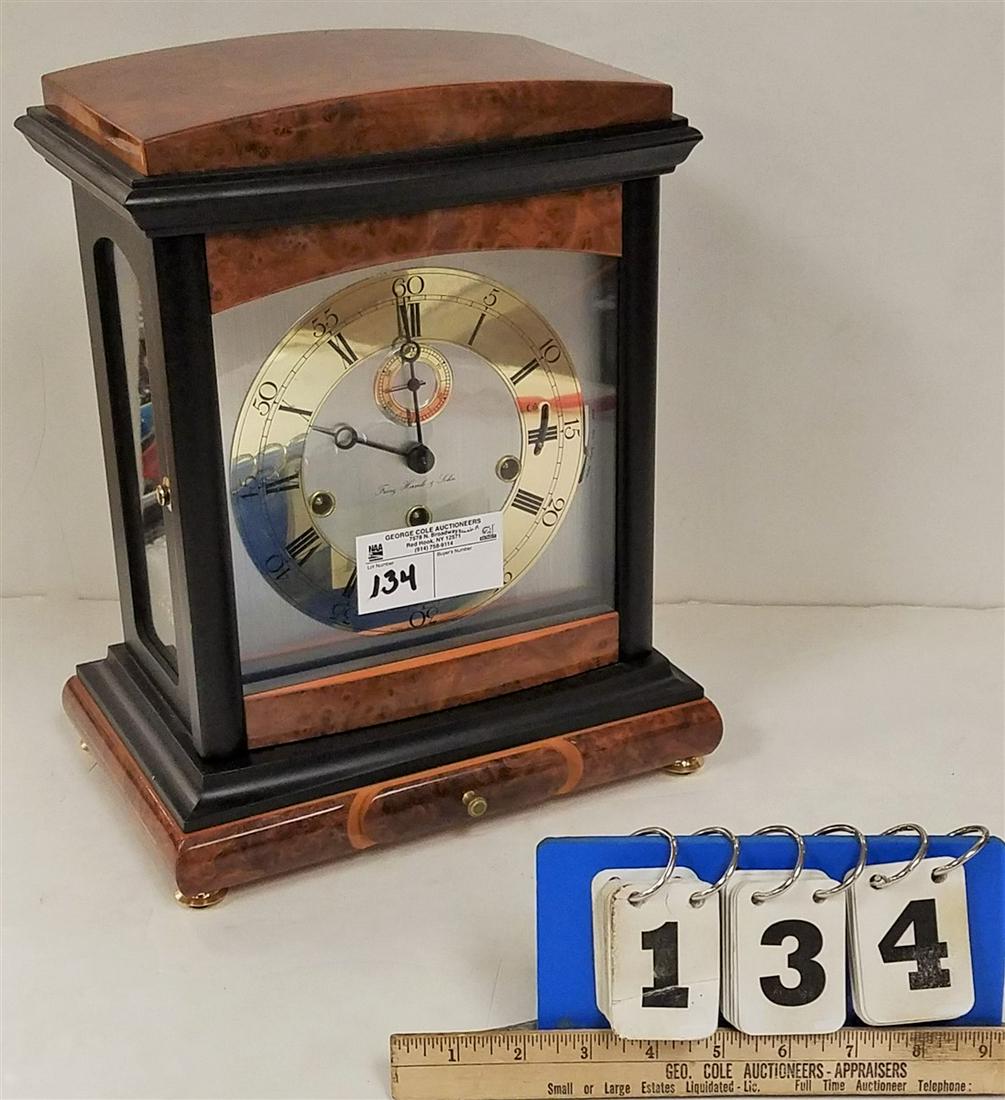 FRANZ HERMLE + SOHN BRACKET CLOCK, 14" X 10" X 7.5"D (1 of 7)