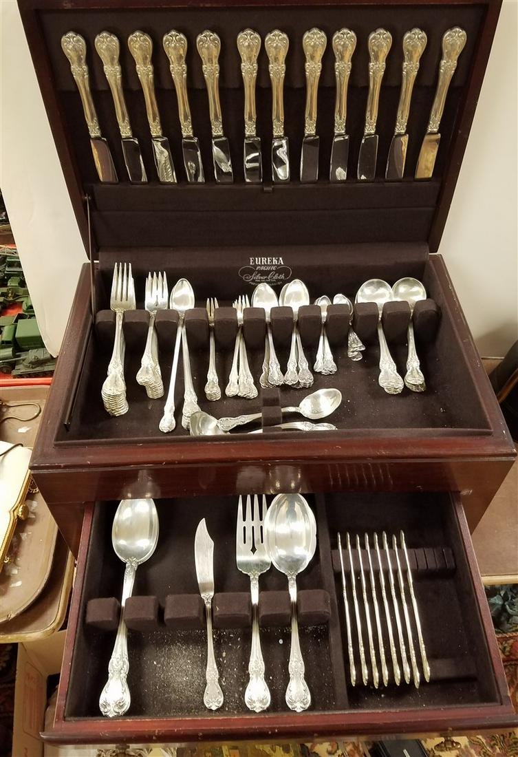 BX'D 113PC. TOWLE STERL. "OLD MASTER" FLATWARE SERVICE, (1 of 5)