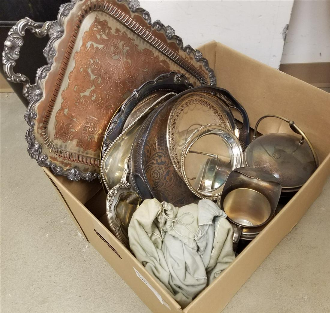 BX SILVER SILVERPLATE TRAYS ETC (1 of 1)