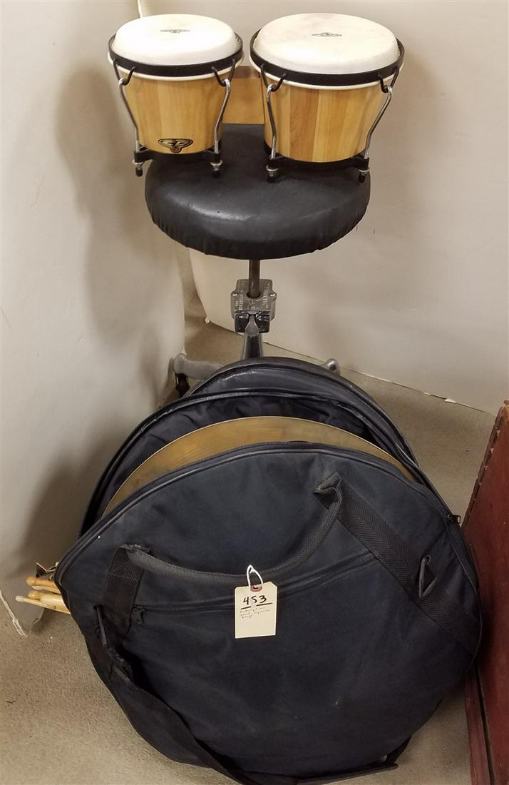 LUDWIG DRUM, SEAT, CYMBALLS, BINGO ETC (1 of 3)