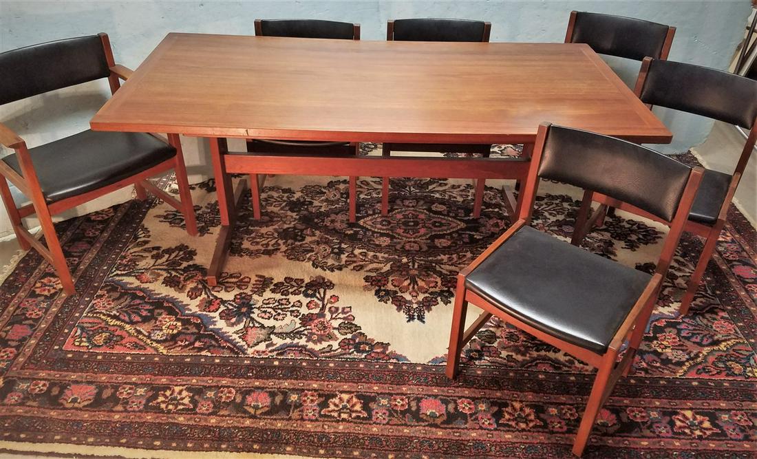 ULFERTS SWEDEN MID CENTURY TEAK DINING TABLE 35.5" X (1 of 1)