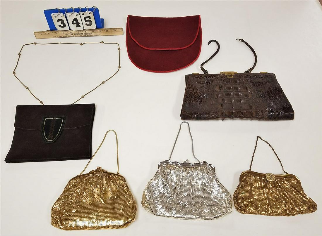 TRAY PURSES, ALLIGATOR, WHITING METAL MESH, ETC. (1 of 1)