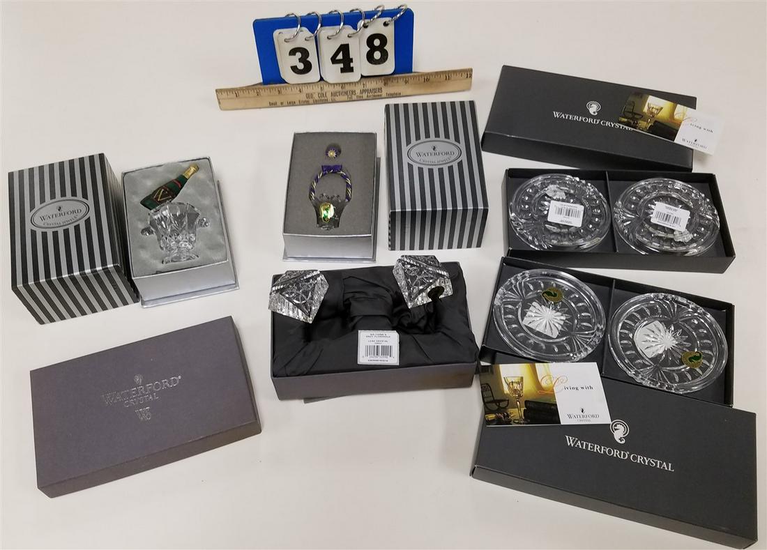 TRAY BX'S WATERFORD-PLACE CARD HOLDERS, MINI CHAMPAGNE (1 of 1)